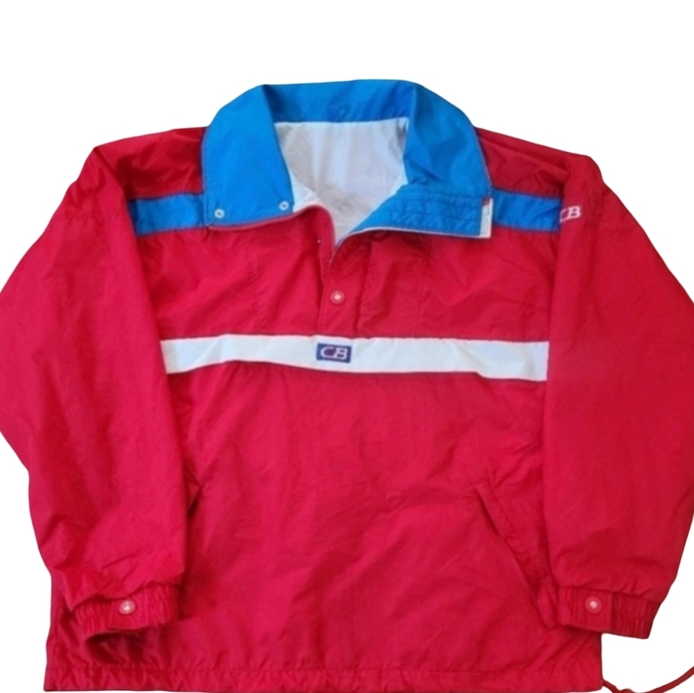 Vintage 80s CB Sports Packable Windbreaker Mens Size L